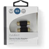 Nedis 2x RCA naaras-naaras adapteri