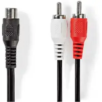 Nedis 2 x RCA uros - RCA naaras subwooferkaapeli