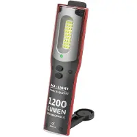 Helmuth A. Jensen HAJ LIGHT ladattava tarkastusvalo 1200 lumen + 250 lumenin ylävalo himmennettävällä ajovalolla 1200/