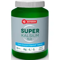 Super Bioteekki Kalsium Plus (+Magnesium, K2-vitamiini, D3-vitamiini) 90 kaps