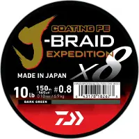 Daiwa J-BRAID EXPEDIT X8E 0.13MM-150M GR