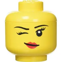LEGO Whinky Brick Container in the Shape of a Minifigure Head, Yellow (40330809)