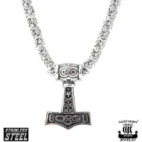Northern Viking Jewelry NVJRS040 kaulakoru Asatru Thor's Kuningasketjulla