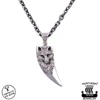 Northern Viking Jewelry Wolf Tooth riipus
