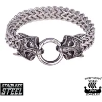 Northern Viking Jewelry Guardian Wolf rannekoru