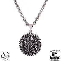 Northern Viking Jewelry Karhun Käpälä hopeariipus NVJ-H-RS037