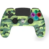 Freaks and Geeks - Wireless Controller for PS4 with 3,5mm jack slot - LED-Green Camo (4)
