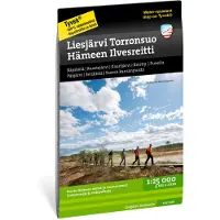 Liesjärvi Torronsuo Tyvek retkeilykartta, suomi