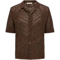 Only & Sons Neuletakki 'ONSKolmar' tummanruskea