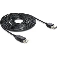 DeLOCK EASY-USB 2.0-A - USB 2.0-A, 1m USB cable USB A Black (83370)