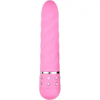 EasyToys - Mini Vibe Collection Diamond - vibraattori - kiemura muoto - pinkki