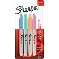 Sharpie 2065402, Fibre tip, Sininen, Vihreä, Oranssi, Vaaleanpunainen, Hienojakoinen, 1 mm, AP, Keraaminen, Kangas, Nahka, Paperi, Muovi
