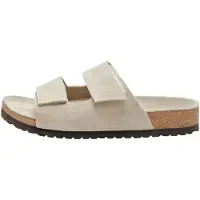 Selected Slhbastian Suede Strap Slider B - Beige - 45