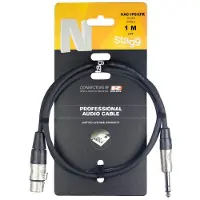 Stagg REAN XLR/f - 6.35mm Jack TRS, 1m