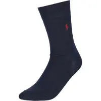 Ralph Lauren Pony Flat-Knit Trouser Socks - Blue - 39-42