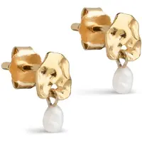 Enamel Copenhagen Mio Pearl Studs - White - ONE SIZE