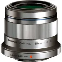 Olympus M.Zuiko Digital 45mm f/1.8 Lens Silver