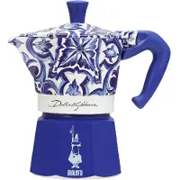 Bialetti - D&G Moka Express Mutteripannu 3 kuppia 13 cl Sininen