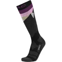 EMC24 pac sk 9.2 pitkät merinosukat - musta/pinkki - 35-37