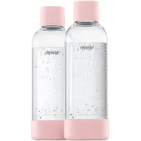MySoda - Woody Pullo 1L 2 kpl Vaaleanpunainen