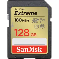 SanDisk – Extreme 128GB SDXC 180MB/s UHS-I C10 U3 (SDSDXVA-128G-GNCIN)
