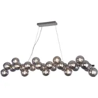 Maytoni Riippuvalaisin lasi Dallas, himmennettävä, Kromi/hopea, Olohuone/ruokailutila, Lasi, Design