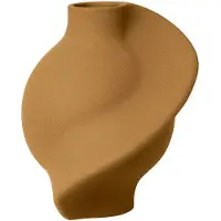 Louise Roe Pirout 01 Vaasi 25 Cm - Maljakot Kivitavara Sanded Ocker - 10160-15-36