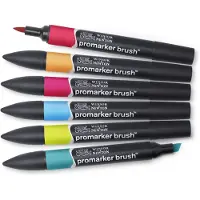 Winsor & Newton ProMarker -sivellinsetti, 6 kpl, keskis vyiset