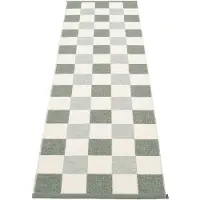 Pappelina Pix matto, 70 x 240 cm, vihreä - vanilja - salvia
