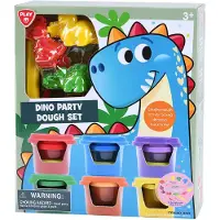 Playgo Dino Party Clay Set - 6 Clay Pots