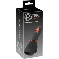 Rebel - vibraattori terssille - 2 moottoria - ladattava - musta