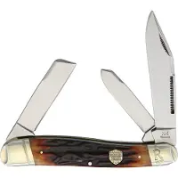 Rough Ryder Lg Stockman Brown Stag Bone