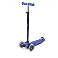 Micro Potkulauta Maxi Plus LED-valoilla, sininen