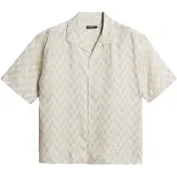 J.lindeberg Ellis Stack Bridge Print Shirt - Beige - S