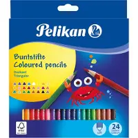 Pelikan 12 col.Pencils triangular.thin longBD24LN