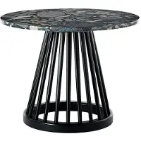 Tom Dixon Fan-pöytä musta kivikansi 60 cm pebble