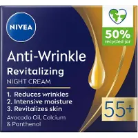 Ginza.se Anti-Wrinkle + Revitalizing Night Cream 55+ 50 ml yövoide