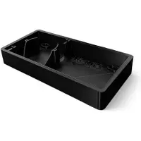 Light Solutions Shelly Wall Display X2 - Wall Mount - Black