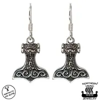 Northern Viking Jewelry Thorin Vasara koukkukorvakorut NVJKK019