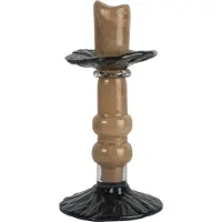 By On Lara kynttilänjalka S 22 cm Beige-musta
