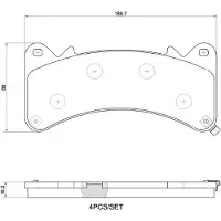 Brembo Jarrupalasarja (4kpl), levyjarru P 10 103