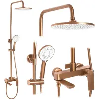 REA AVALON BRUSHED Copper suihkusetti