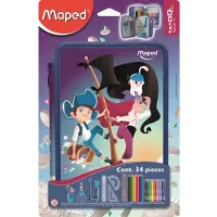 Maped Pencil case dobbel Pirates with content 34 items
