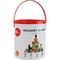 Bo. puiset palikat aakkoset ja sanat (suomenkielinen)