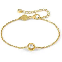 Nomination Cosmic Love hopearannekoru zirkonioilla Yellow Gold Circle 241703/054
