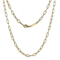 Lykken Strong kullanvärinen paperclip ketjukaulakoru 50 cm