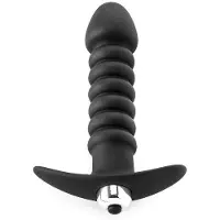 Zenn Premium Ribbed Butt Plug With Strong Vibrating Bullet