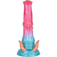 Unicorny Alien Beast Cyan Rainbow Dildo 23,5 cm