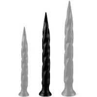 Darksil Long Tail Dildo Black 40 cm