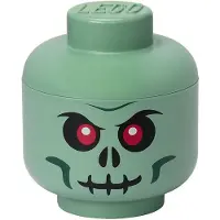 LEGO Säilytyspää - Iso (Vihreä, luuranko) 5007889